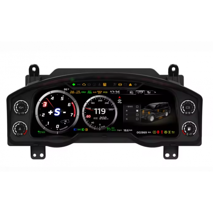 Cuadro de mandos digital Land Cruiser LC200 2007–2021 12,5″ Linux con Miracast TR4442