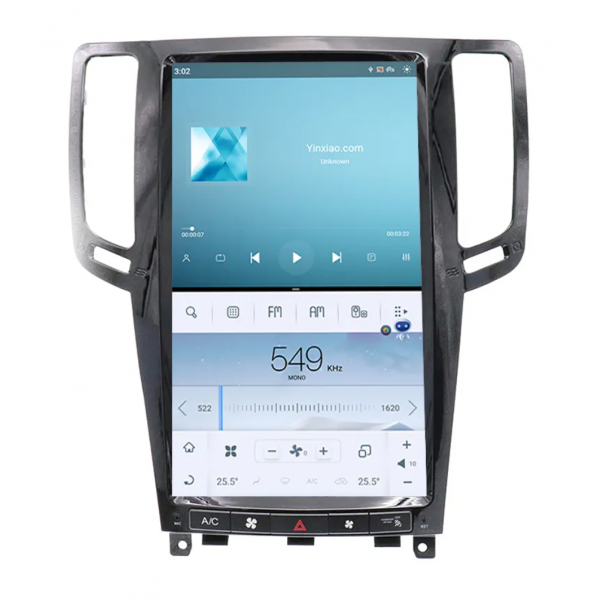 Radio navegador GPS tipo TESLA Infiniti G25 G35 G37 2007-2013 ANDROID TR4444