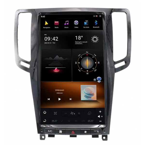 Tesla-style GPS Navigation Radio Infiniti G25 G35 G37 2007-2013 ANDROID TR4444