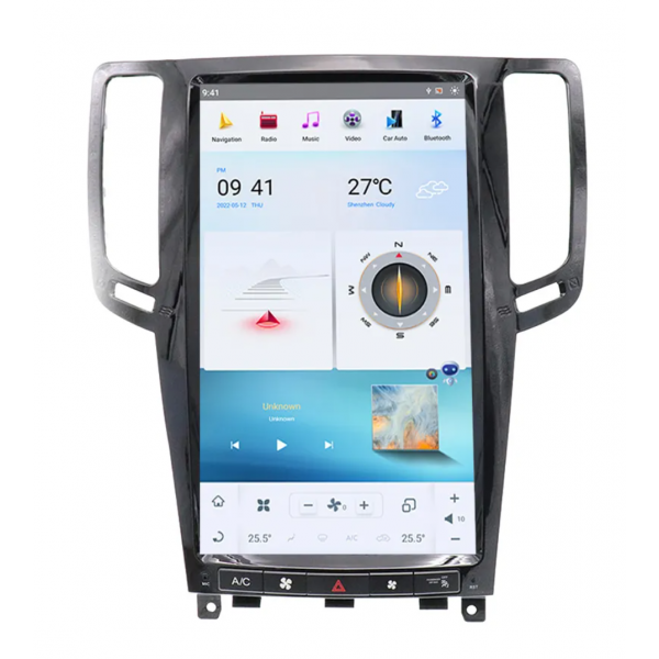 Tesla-style GPS Navigation Radio Infiniti G25 G35 G37 2007-2013 ANDROID TR4444