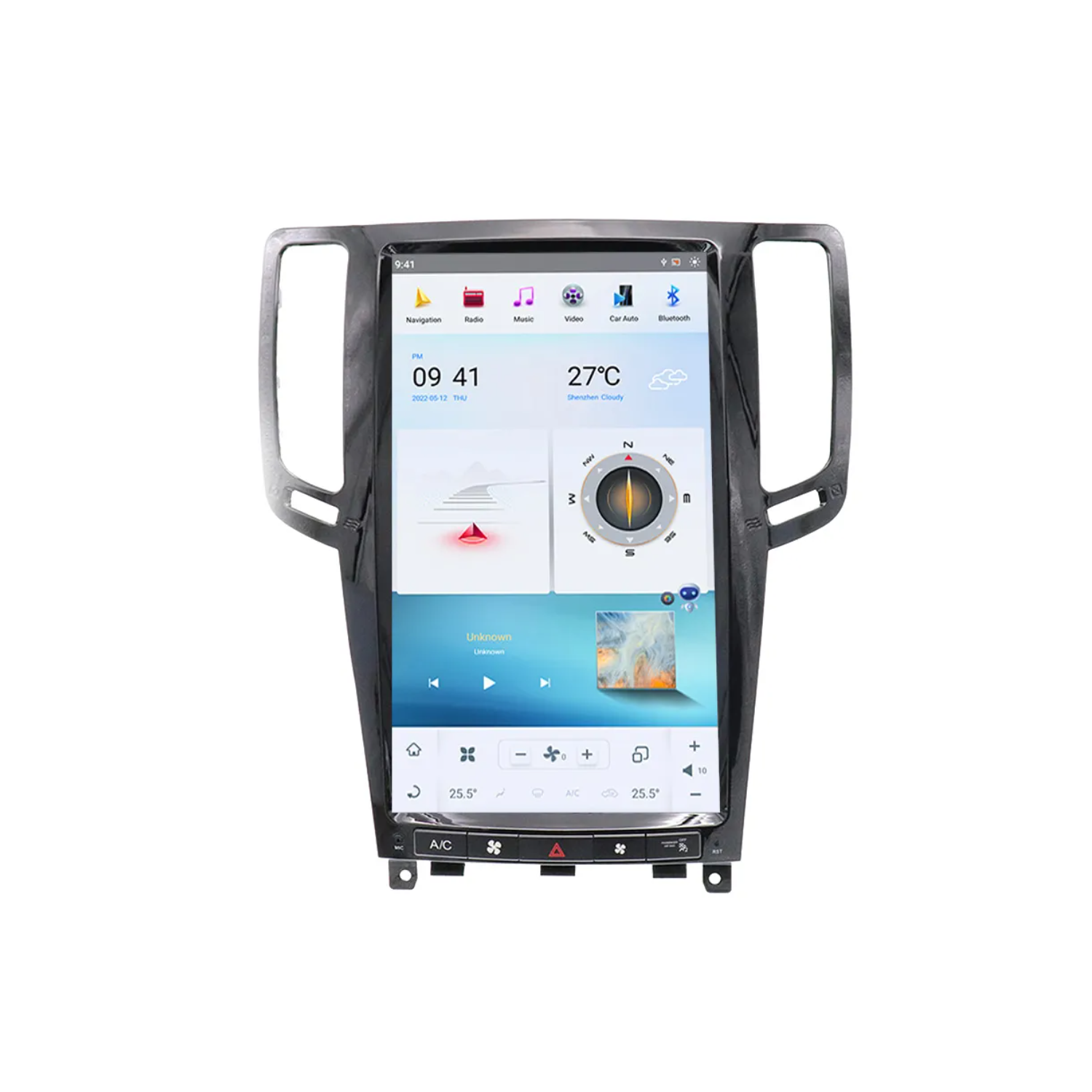 Radio navegador GPS tipo TESLA Infiniti G25 G35 G37 2007-2013 ANDROID TR4444