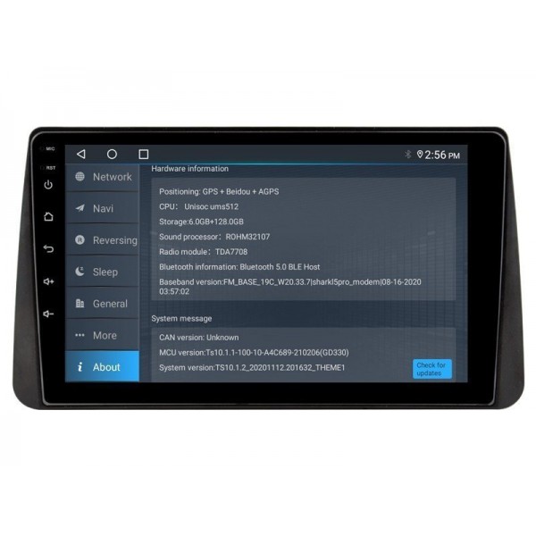 Android 13 GPS Navigation Radio Fiat Tipo 2018–2025 10.1" Screen with CarPlay & Android Auto TR4446