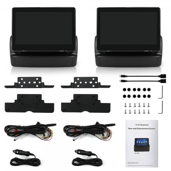 Reposacabezas con pantalla LCD 11,6” Android para Toyota Land Cruiser LC300 – Par TR4452