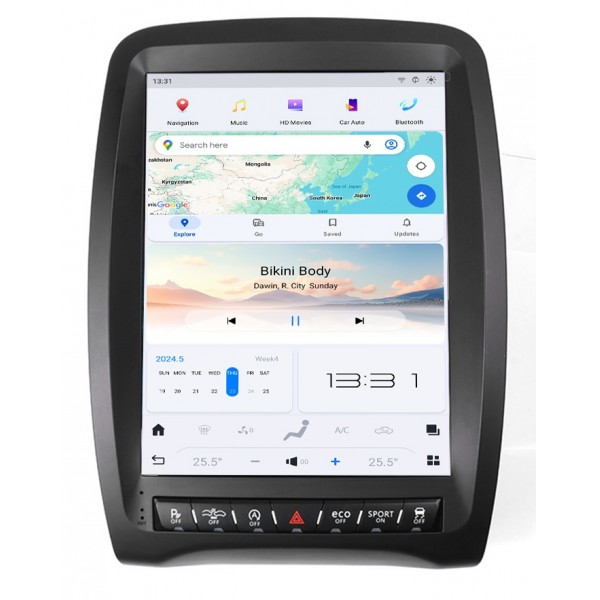 Tesla Style GPS Android Car Radio Dodge Durango 2011–2023 ANDROID TR4461