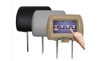 Reposacabezas universal con pantalla digital 7” MP5 C500S – Con tapa o sin tapa – Doble entrada AV – Pack de 2 unidades TR4463