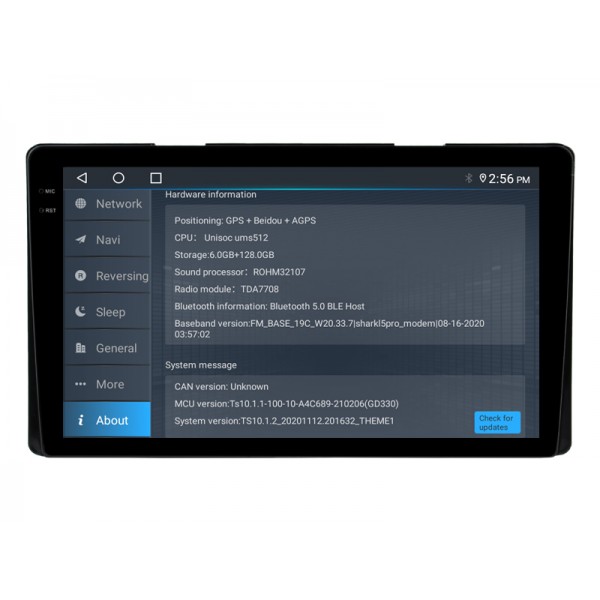 Radio navegador GPS Toyota Auris pantalla 9 Android 14 TR4472