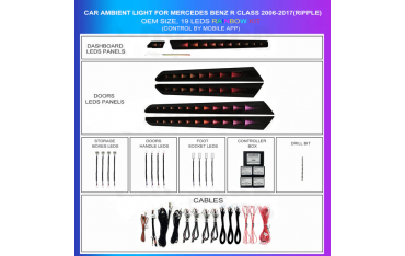 Kit Iluminación Ambiental Rainbow 19 LEDs Mercedes Clase R W251 (2006–2017) TR4477