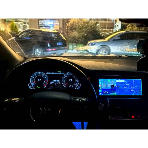 Pantalla doble 12.3" Audi Q7 2005-2012 Android 13 con Cuadro Digital TR4482