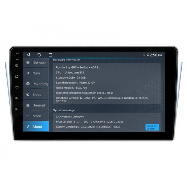 Radio navegador GPS Hyundai H1 pantalla 10.1 Android 14 TR4484