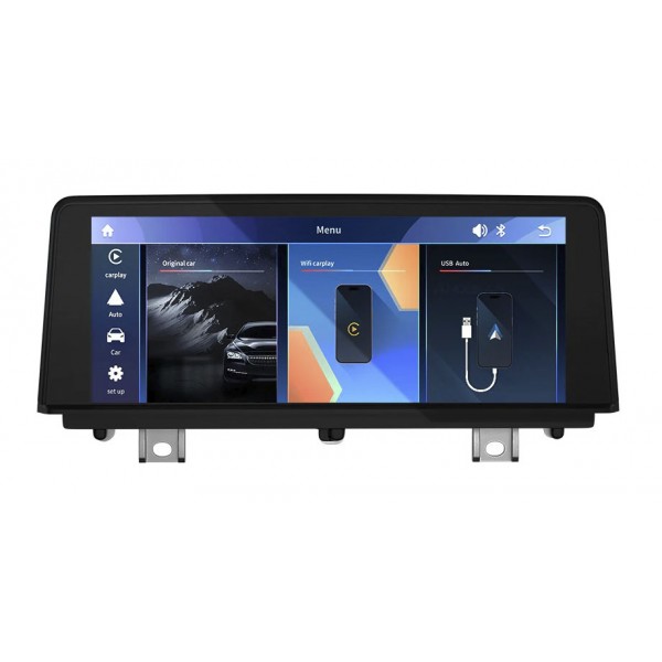 Linux Screen 10,25” for BMW Serie 1 F20 F21 & BMW Serie 2 F22 F23 | Wireless CarPlay & Android Auto TR4490