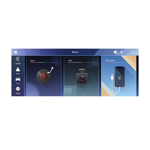 Pantalla Linux 12,3” para BMW X5 E70 & BMW X6 E71  CarPlay inalámbrico y Android Auto TR4520