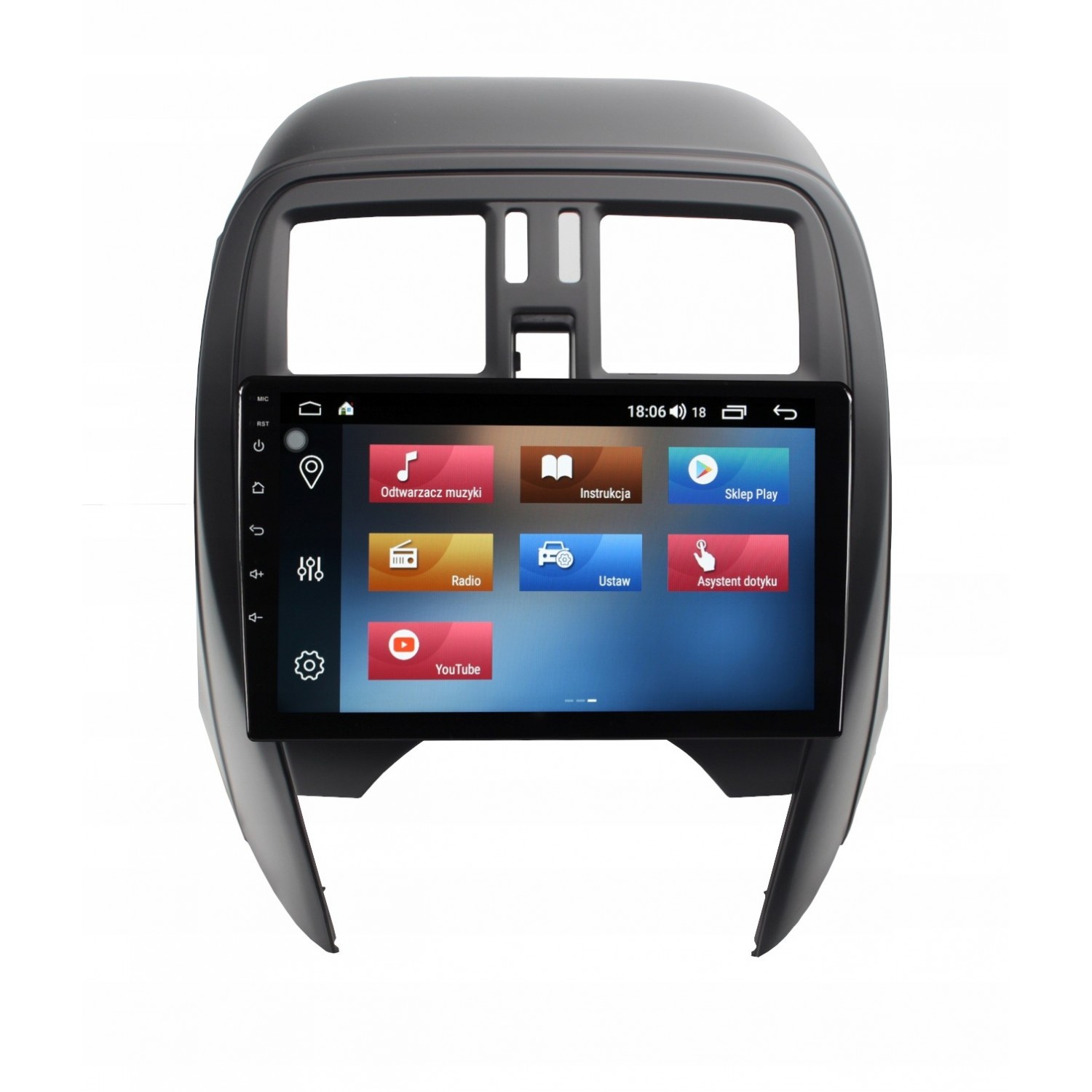 Radio GPS head unit Nissan March  Micra screen 10.1 Android 14 TR4524