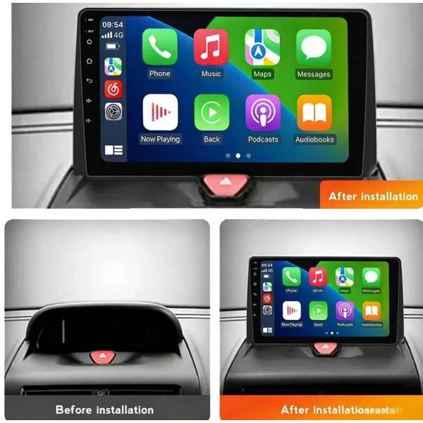 Android Radio Peugeot Expert, Citroen Jumpy, Fiat Scudo 2007-2016 9 Screen CarPlay Android Auto TR4569