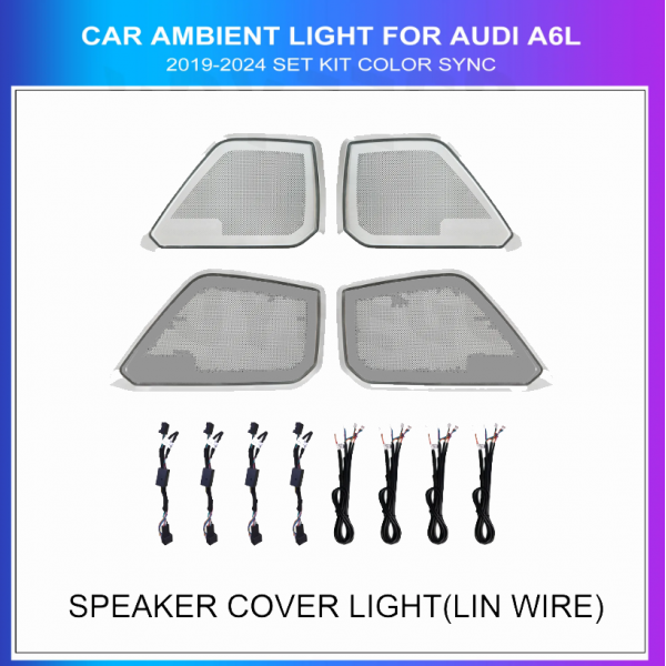 Kit Iluminación Ambiental Audi A6L 2019-2024 Speaker Cover Light | TR4586