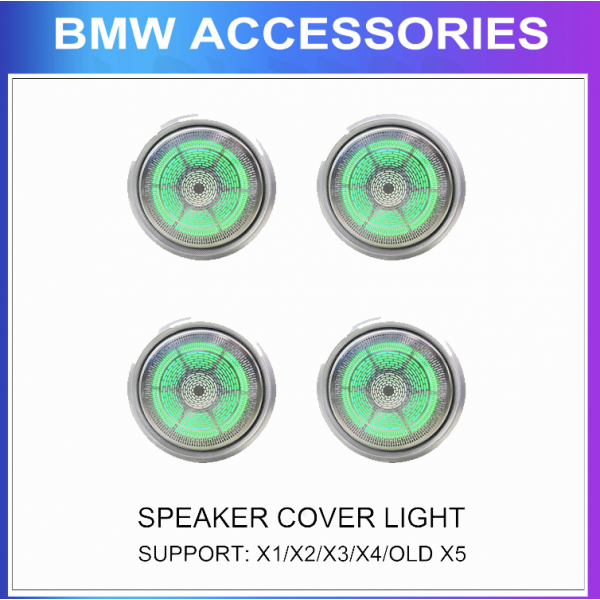 Iluminación ambiental para BMW accesorios X1/X2/X3/X4/X5, tapas de altavoz iluminadas, TR4634