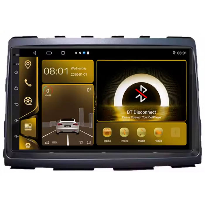 Radio navegador SsangYong Rodius 2012-2019 pantalla 9 pulgadas Android 14 CarPlay TR4644