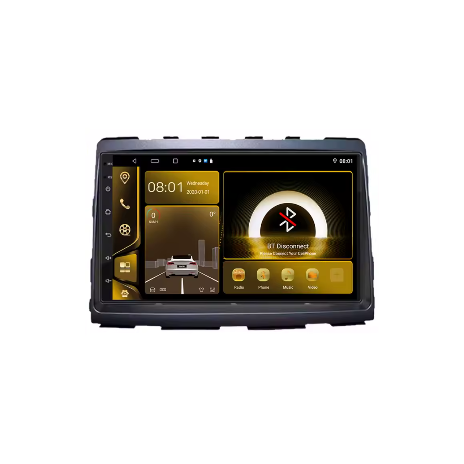 Radio navegador SsangYong Rodius 2012-2019 pantalla 9 pulgadas Android 14 CarPlay TR4644