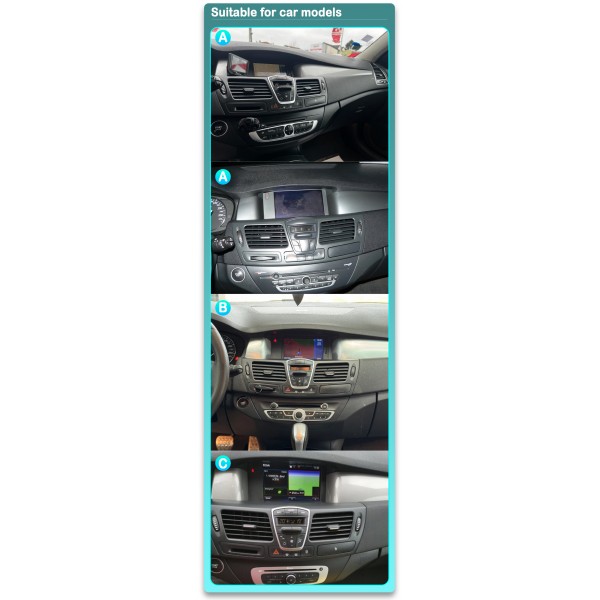 GPS Navigation Radio Renault Laguna 3, Renault Latitude 2011-2015 7" Android 15 TR4652