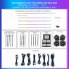 Iluminación ambiental para Honda XR-V 2015-2022, 20 LEDs Rainbow, TR4664