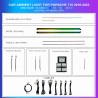 Ambient lighting kit Porsche 718 2016-2023 Dynamic Rainbow 10 LEDs RGB LED interior TR4697
