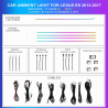 Ambient lighting kit Lexus ES 2013-2017 Rainbow 17 LEDs RGB LED interior TR4711