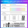 Kit de iluminación ambiental para Cadillac XT5/XT6 2016-2024 Strip, 16 LEDs Rainbow, TR4745