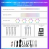 Kit de iluminación ambiental para Ford Mustang Mach-E 2021-2024, 21 LEDs Rainbow, TR4761