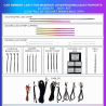 Kit iluminación ambiental Maserati Levante / Ghibli / Quattroporte ribbon 22 LEDs RGB LED interior TR4768