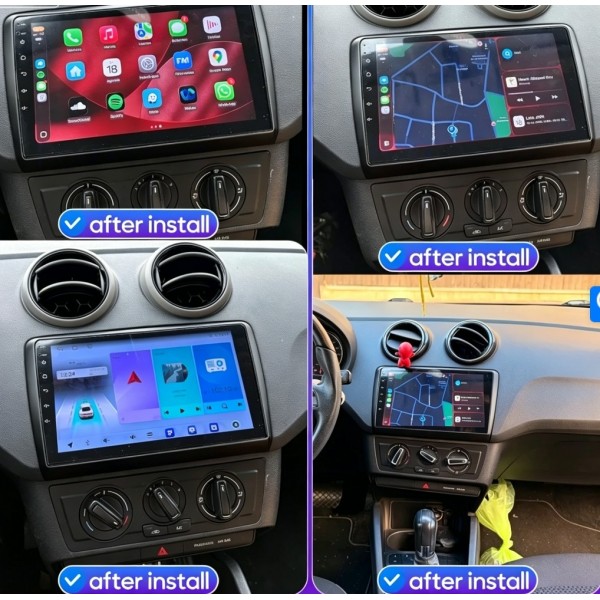 Radio navegador GPS Seat Ibiza 6J 2016-2017 pantalla 9 pulgadas QLED CarPlay TR4780