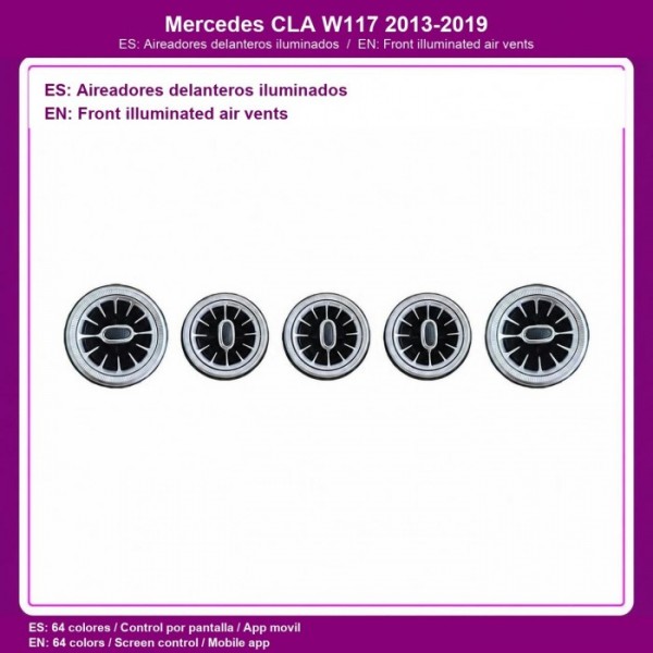 Illuminated air vents Mercedes CLA W117 2013-2019 TR4800