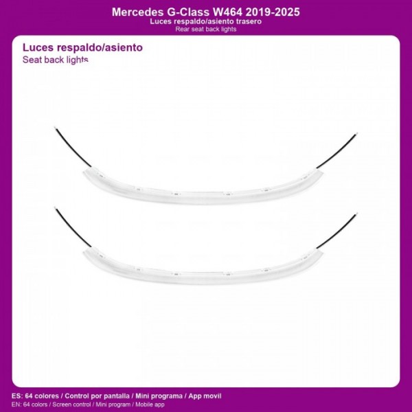 Luces de respaldo/asiento trasero Mercedes G-Class W464 2019-2025 TR4823