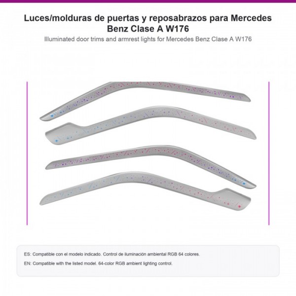 LED door trims Mercedes E-Class A W176 TR4829