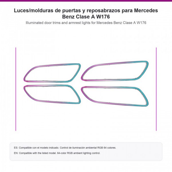 LED door trims Mercedes E-Class A W176 TR4830