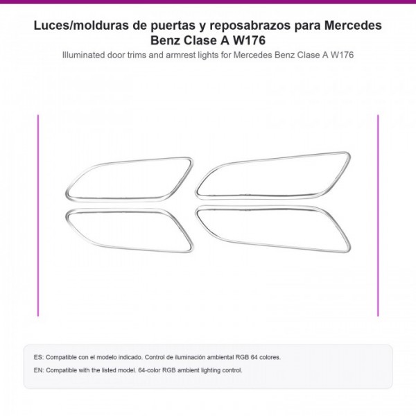 LED door trims Mercedes E-Class A W176 TR4831