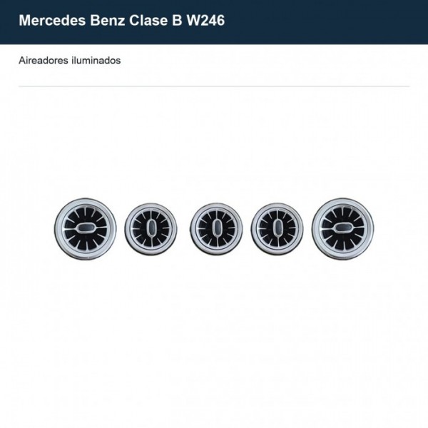 Illuminated air vents Mercedes Benz B-Class W246 TR4832