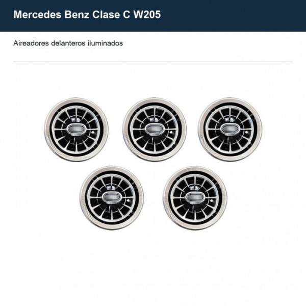 Illuminated air vents Mercedes Benz C-Class W205 TR4833