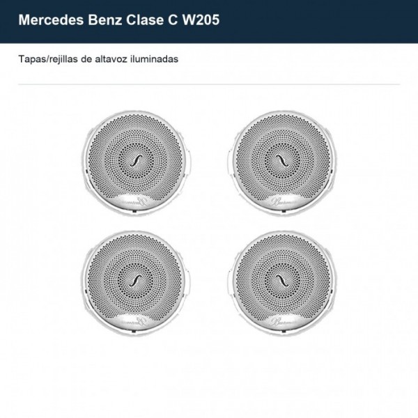 Tapas/rejillas de altavoz iluminadas Mercedes Clase A W177 TR4835