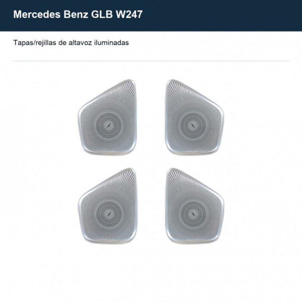 Illuminated speaker grilles/covers Mercedes E-Class C W205 TR4850