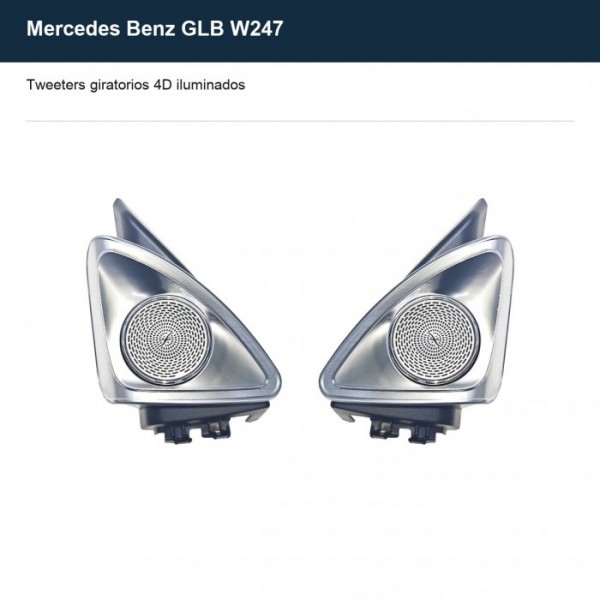 Tweeters giratorios 4D iluminados Mercedes Clase C W205 TR4851