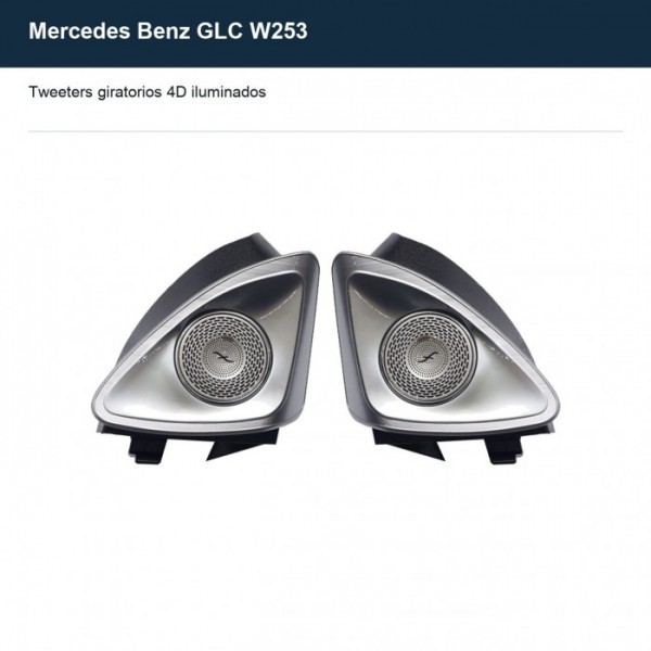 Tweeters giratorios 4D iluminados Mercedes Benz GLC W253 TR4854