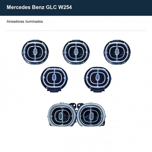 Illuminated air vents Mercedes Benz GLC W254 TR4855