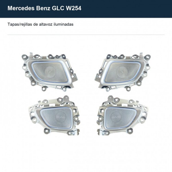 Illuminated speaker grilles/covers Mercedes Benz GLC W254 TR4856