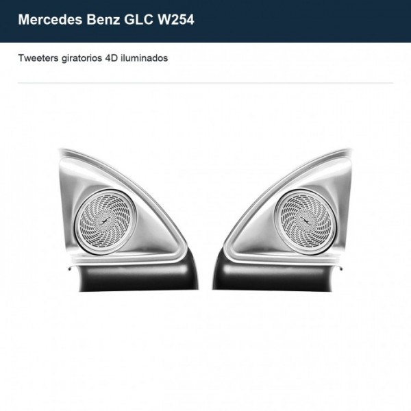 Illuminated 4D rotary tweeters Mercedes Benz GLC W254 TR4857