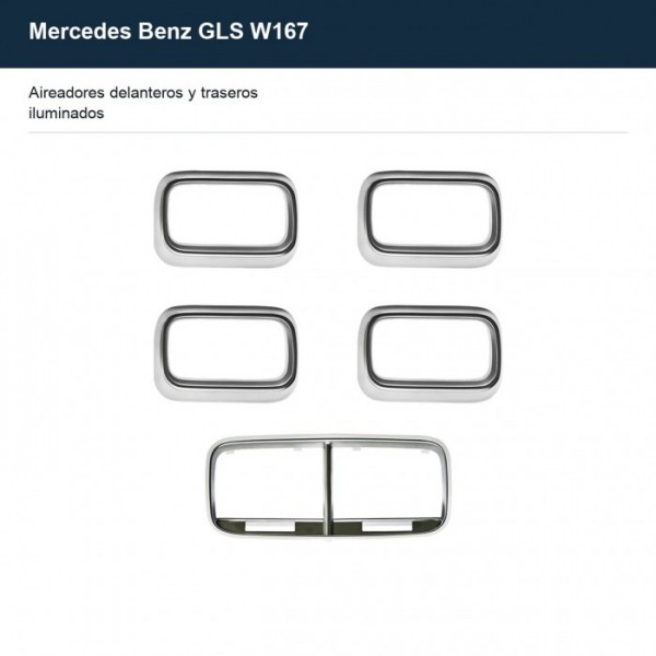 Illuminated air vents Mercedes Benz GLS W167 TR4861