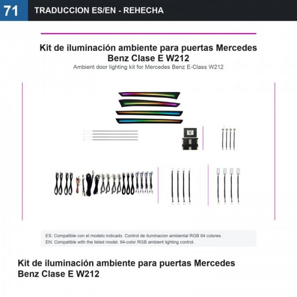 Puertas / manetas / reposabrazos Mercedes Clase E W212 TR4870