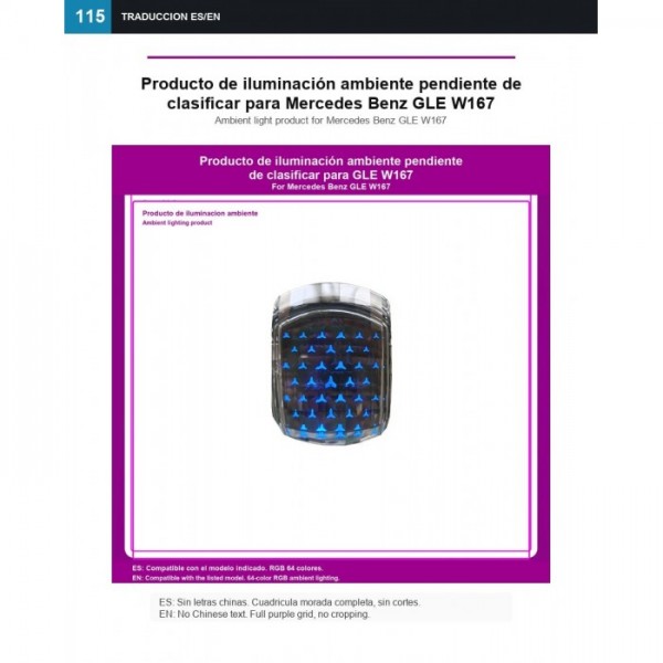 Pendiente revisar Mercedes GLE W167 TR4914