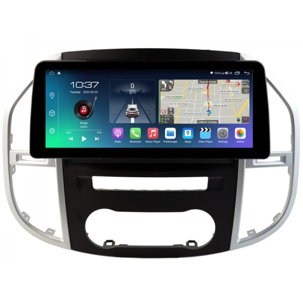 Pantalla Ultra Fina 12.3" Mercedes-Benz Vito W447 2014-2020 Android 13 4G LTE TR4936