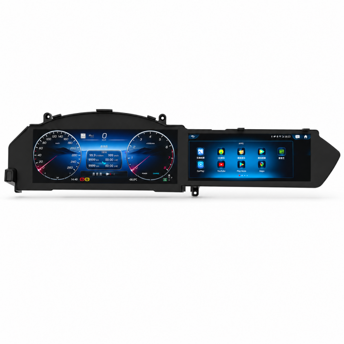 Pantalla doble Android 13 Mercedes Clase C W204 2011-2013 cuadro digital TR4941 1