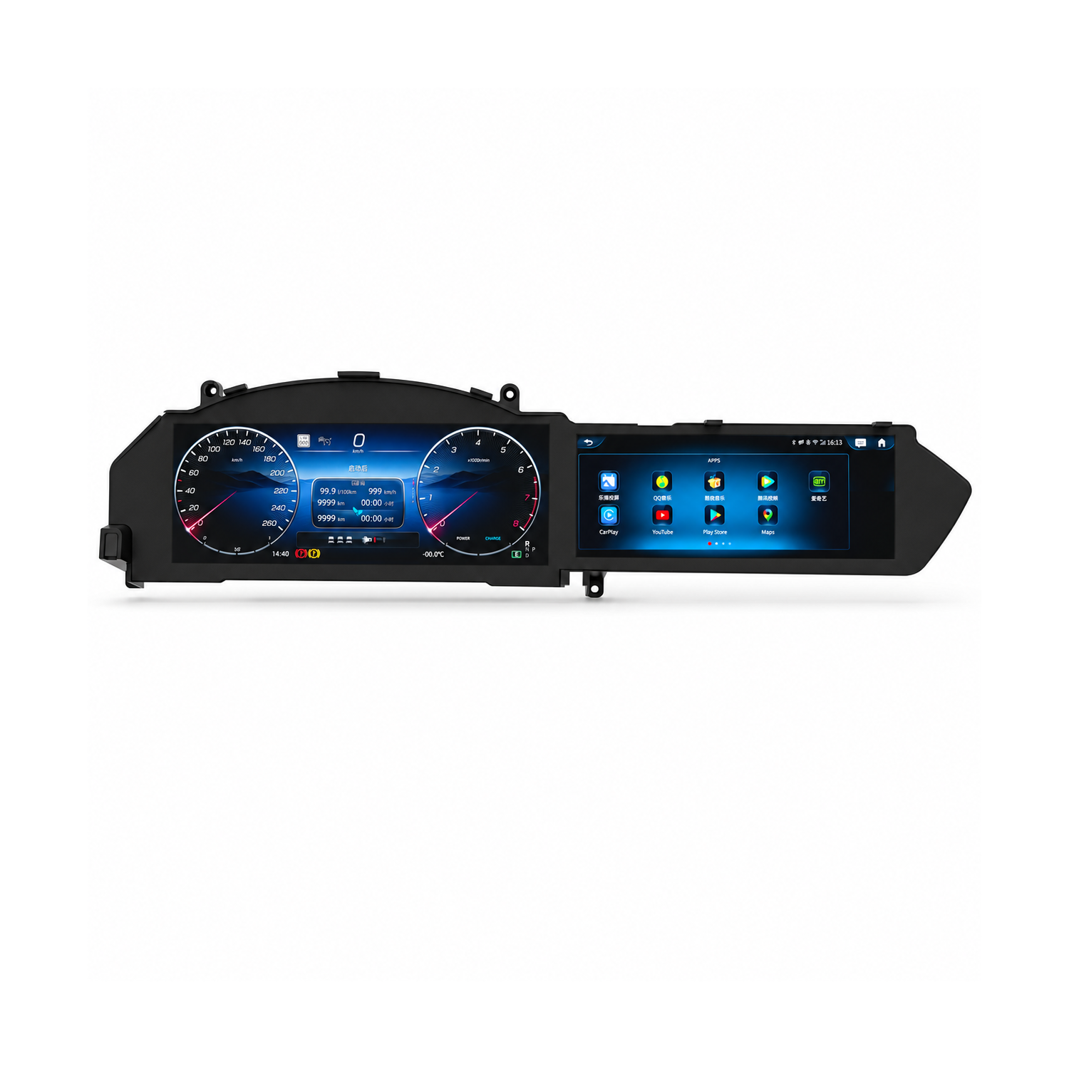 Android 13 dual screen Mercedes C-Class W204 2011-2013 digital cluster TR4941 1