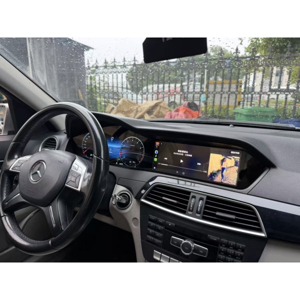 Pantalla doble Android 13 Mercedes Clase C W204 2011-2013 cuadro digital TR4941 3